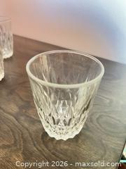 MaxSold Auction: Set of 3 Clear Diamond-Cut Glass Tumblers, 3.25 in - Point Edward (Ontario, Canada) SELLER MANAGED Estate Sale Online Auction -  Michigan Avenue