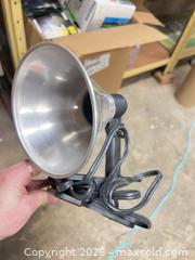 MaxSold Auction: Silver & Black Clamp/Desk Lamp with Metal Reflector and CFL - Point Edward (Ontario, Canada) SELLER MANAGED Estate Sale Online Auction -  Michigan Avenue