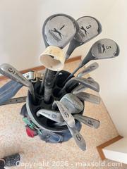 MaxSold Auction: Slazenger Golf Club Set with Bag — Right-Handed, Steel Shafts - Point Edward (Ontario, Canada) SELLER MANAGED Estate Sale Online Auction -  Michigan Avenue