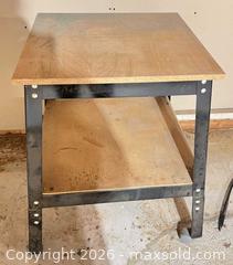 MaxSold Auction: Small Rolling Workbench with Lower Shelf and Casters - Point Edward (Ontario, Canada) SELLER MANAGED Estate Sale Online Auction -  Michigan Avenue