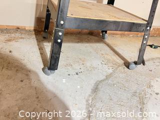 MaxSold Auction: Small Rolling Workbench with Lower Shelf and Casters - Point Edward (Ontario, Canada) SELLER MANAGED Estate Sale Online Auction -  Michigan Avenue
