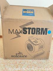MaxSold Auction: Solaire MaxStorm Blue Air Mover Carpet Dryer Blower Fan - Point Edward (Ontario, Canada) SELLER MANAGED Estate Sale Online Auction -  Michigan Avenue