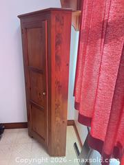MaxSold Auction: Solid Wood Corner Cabinet, Brown Traditional Tall - Point Edward (Ontario, Canada) SELLER MANAGED Estate Sale Online Auction -  Michigan Avenue
