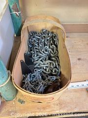 MaxSold Auction: Steel Heavy Link Chain, Approx 1/2"+ Link, 5–20 lb - Point Edward (Ontario, Canada) SELLER MANAGED Estate Sale Online Auction -  Michigan Avenue