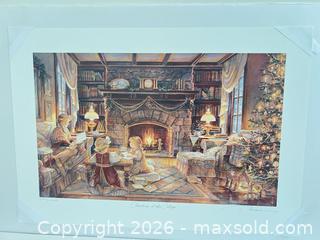 MaxSold Auction: Trisha Romance "Christmas at the Cottage" Limited Edition Print - Point Edward (Ontario, Canada) SELLER MANAGED Estate Sale Online Auction -  Michigan Avenue