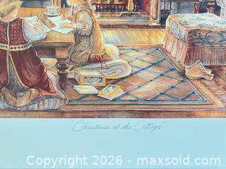 MaxSold Auction: Trisha Romance "Christmas at the Cottage" Limited Edition Print - Point Edward (Ontario, Canada) SELLER MANAGED Estate Sale Online Auction -  Michigan Avenue