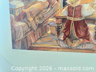 MaxSold Auction: Trisha Romance Limited Edition Print Christmas at the Cottage, 2002 - Point Edward (Ontario, Canada) SELLER MANAGED Estate Sale Online Auction -  Michigan Avenue