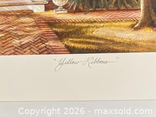 MaxSold Auction: Trisha Romance Yellow Ribbons Limited Edition Print - Point Edward (Ontario, Canada) SELLER MANAGED Estate Sale Online Auction -  Michigan Avenue