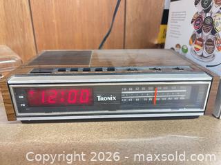 MaxSold Auction: Tronix Clock Radio with Red LED Display, AM/FM, Alarm - Point Edward (Ontario, Canada) SELLER MANAGED Estate Sale Online Auction -  Michigan Avenue