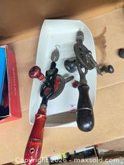 MaxSold Auction: Vintage German Hand Crank Drill (Eggbeater) Set of 2 - Point Edward (Ontario, Canada) SELLER MANAGED Estate Sale Online Auction -  Michigan Avenue