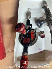 MaxSold Auction: Vintage German Hand Crank Drill (Eggbeater) Set of 2 - Point Edward (Ontario, Canada) SELLER MANAGED Estate Sale Online Auction -  Michigan Avenue