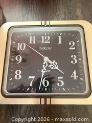 MaxSold Auction: Wall Clock — Quartz Movement, Wood and Plastic Frame - Point Edward (Ontario, Canada) SELLER MANAGED Estate Sale Online Auction -  Michigan Avenue