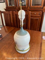 MaxSold Auction: White and Blue Ceramic Table Lamp - Point Edward (Ontario, Canada) SELLER MANAGED Estate Sale Online Auction -  Michigan Avenue