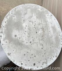 MaxSold Auction: White Concrete Outdoor Garden Pedestal with Figurine - Point Edward (Ontario, Canada) SELLER MANAGED Estate Sale Online Auction -  Michigan Avenue