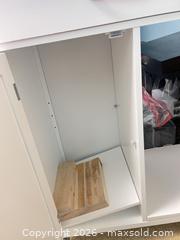 MaxSold Auction: White Kitchen Cart with Butcher Block Top and Casters - Point Edward (Ontario, Canada) SELLER MANAGED Estate Sale Online Auction -  Michigan Avenue