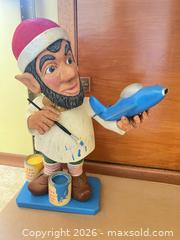 MaxSold Auction: Wooden Elf/Gnome Decorative Statue, 12–24 in - Point Edward (Ontario, Canada) SELLER MANAGED Estate Sale Online Auction -  Michigan Avenue