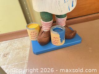 MaxSold Auction: Wooden Elf/Gnome Decorative Statue, 12–24 in - Point Edward (Ontario, Canada) SELLER MANAGED Estate Sale Online Auction -  Michigan Avenue