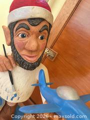 MaxSold Auction: Wooden Elf/Gnome Decorative Statue, 12–24 in - Point Edward (Ontario, Canada) SELLER MANAGED Estate Sale Online Auction -  Michigan Avenue