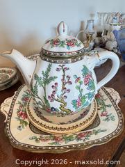 MaxSold Auction: Coalport Porcelain Floral Tea Set, White (Approx. 15–25 pcs) - Burnaby (British Columbia, Canada) SELLER MANAGED Estate Sale Online Auction - Beresford Street (CONDO)