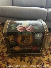 MaxSold Auction: Floral Painted Box - Burnaby (British Columbia, Canada) SELLER MANAGED Estate Sale Online Auction - Beresford Street (CONDO)