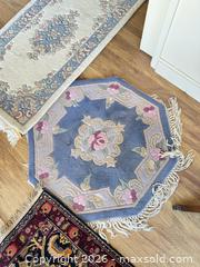 MaxSold Auction: Lot of Wool Runner and Octagon Accent Rugs, Multi-Color Floral - Burnaby (British Columbia, Canada) SELLER MANAGED Estate Sale Online Auction - Beresford Street (CONDO)