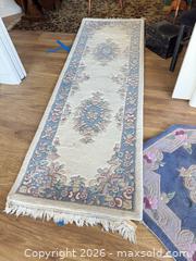 MaxSold Auction: Lot of Wool Runner and Octagon Accent Rugs, Multi-Color Floral - Burnaby (British Columbia, Canada) SELLER MANAGED Estate Sale Online Auction - Beresford Street (CONDO)
