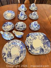 MaxSold Auction: Royal Crown Derby Blue & White Transferware Porcelain Tea Set - Burnaby (British Columbia, Canada) SELLER MANAGED Estate Sale Online Auction - Beresford Street (CONDO)