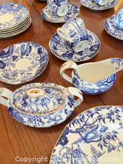 MaxSold Auction: Royal Crown Derby Blue & White Transferware Porcelain Tea Set - Burnaby (British Columbia, Canada) SELLER MANAGED Estate Sale Online Auction - Beresford Street (CONDO)