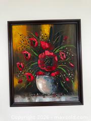 MaxSold Auction: Various Floral Paintings - Burnaby (British Columbia, Canada) SELLER MANAGED Estate Sale Online Auction - Beresford Street (CONDO)