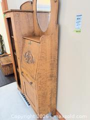 MaxSold Auction: Antique Oak Mirrored Secretary Desk Bookcase C - King (Ontario, Canada) Moving Online Auction - Scott Crescent