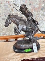 MaxSold Auction: Frederic Remington Metal Western Equestrian Sculpture (Reproduction) B - King (Ontario, Canada) Moving Online Auction - Scott Crescent