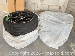MaxSold Auction: Set of 4 Michelin 215/55 R16 Tires on Alloy Rims C - King (Ontario, Canada) Moving Online Auction - Scott Crescent