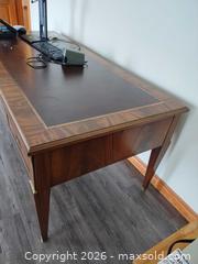 MaxSold Auction: Styles de France Executive Desk with Leather Top Inlay D - King (Ontario, Canada) Moving Online Auction - Scott Crescent
