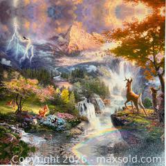 MaxSold Auction: Bambi’s First Year Thomas Kinkade Studios Print on Canvas Disney - Cupertino (California, USA) SELLER MANAGED Downsizing Online Auction - Rollingdell Drive (CONDO)