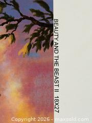 MaxSold Auction: Beauty And The Beast II Thomas Kinkade Studios Print on Canvas Disney - Cupertino (California, USA) SELLER MANAGED Downsizing Online Auction - Rollingdell Drive (CONDO)