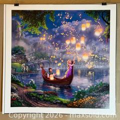 MaxSold Auction: I See The Light Tangled Thomas Kinkade Studios Print on Canvas Disney - Cupertino (California, USA) SELLER MANAGED Downsizing Online Auction - Rollingdell Drive (CONDO)