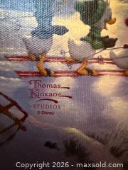 MaxSold Auction: Mickey & Minnie Christmas Lodge Thomas Kinkade Studios Print on Canvas Disney - Cupertino (California, USA) SELLER MANAGED Downsizing Online Auction - Rollingdell Drive (CONDO)