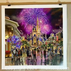 MaxSold Auction: Walt Disney World 50th Anniversary Thomas Kinkade Studios Print on Canvas - Cupertino (California, USA) SELLER MANAGED Downsizing Online Auction - Rollingdell Drive (CONDO)