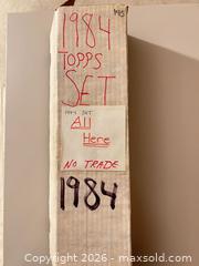 MaxSold Auction: 1984 Topps Baseball Cards Lot - Wake Forest (North Carolina, USA) SELLER MANAGED Downsizing Online Auction -  Marbank Street
