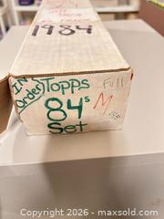 MaxSold Auction: 1984 Topps Baseball Cards Lot - Wake Forest (North Carolina, USA) SELLER MANAGED Downsizing Online Auction -  Marbank Street