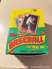 MaxSold Auction: 1987 Topps Baseball Factory/Display Box - Wake Forest (North Carolina, USA) PARTNER MANAGED Downsizing Online Auction -  Marbank Street
