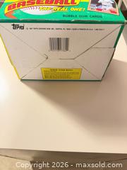 MaxSold Auction: 1987 Topps Baseball Factory/Display Box - Wake Forest (North Carolina, USA) PARTNER MANAGED Downsizing Online Auction -  Marbank Street