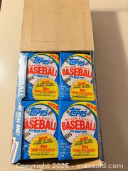 MaxSold Auction: 1989 Topps Wax Card Packs - 36 Packs - Wake Forest (North Carolina, USA) PARTNER MANAGED Downsizing Online Auction -  Marbank Street