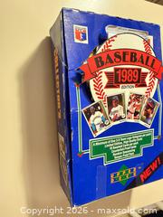 MaxSold Auction: 1989 Upper Deck Baseball Card Box with Sealed Packs - Wake Forest (North Carolina, USA) SELLER MANAGED Downsizing Online Auction -  Marbank Street