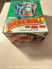 MaxSold Auction: 1990 Topps Ken Griffey Jr. Wax Display Box with seal card packs inside  - Wake Forest (North Carolina, USA) SELLER MANAGED Downsizing Online Auction -  Marbank Street