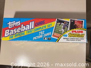 MaxSold Auction: 1992 Topps Complete Set (792 Cards) Sealed - Wake Forest (North Carolina, USA) SELLER MANAGED Downsizing Online Auction -  Marbank Street