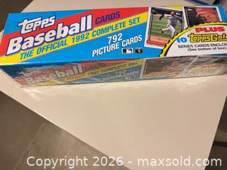 MaxSold Auction: 1992 Topps Complete Set (792 Cards) Sealed - Wake Forest (North Carolina, USA) SELLER MANAGED Downsizing Online Auction -  Marbank Street