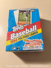 MaxSold Auction: 1992 Topps MLB Baseball Cards Factory Sealed Box - Wake Forest (North Carolina, USA) SELLER MANAGED Downsizing Online Auction -  Marbank Street