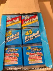 MaxSold Auction: 1992 Topps MLB Wax Packs Display Box — 24 Sealed Packs (15/pack) - Wake Forest (North Carolina, USA) SELLER MANAGED Downsizing Online Auction -  Marbank Street