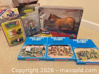 MaxSold Auction: Assorted Toy Soldiers & Model Horses — Breyer, American Legends, Atlantic - Wake Forest (North Carolina, USA) SELLER MANAGED Downsizing Online Auction -  Marbank Street